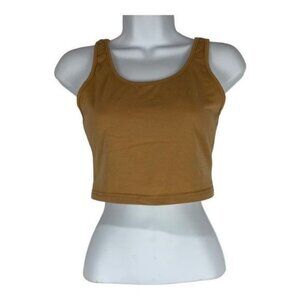 Shein Tan Crop Tank Top Size Small